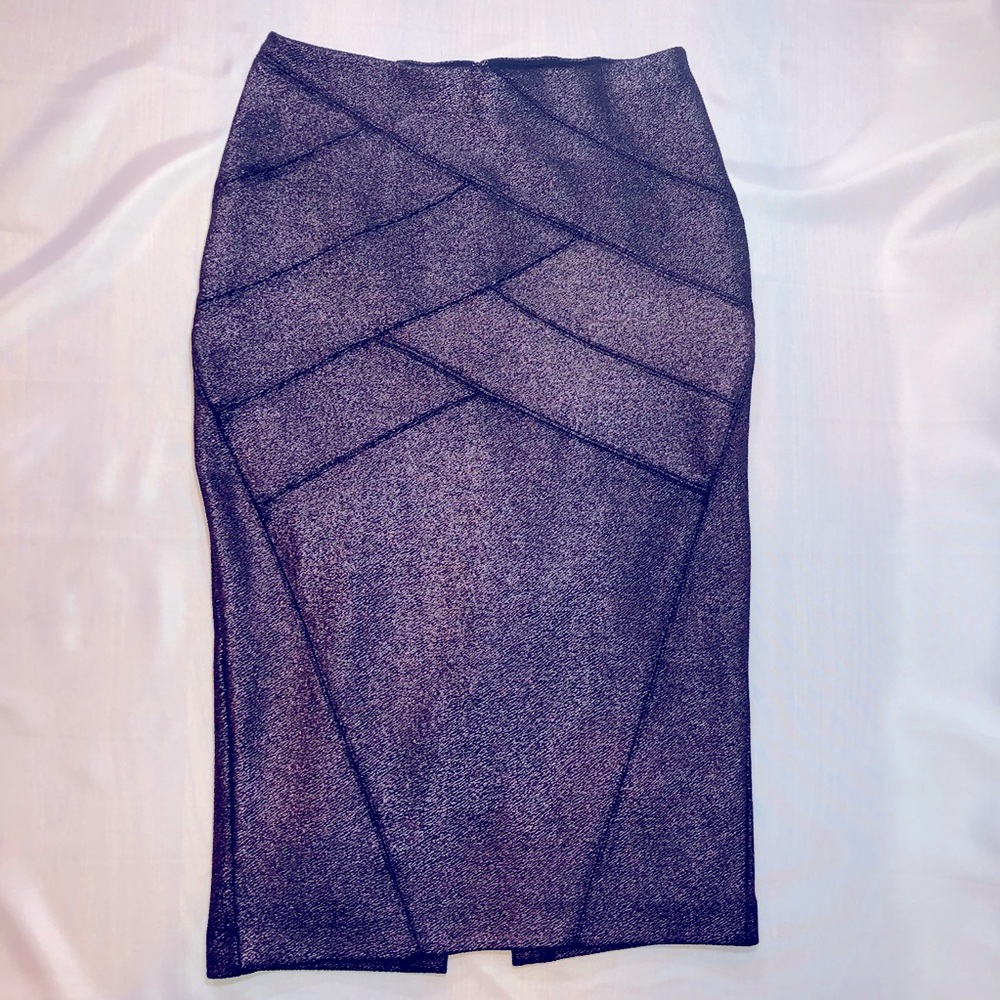 Women’s Express Sz 2 Pencil Skirt Metallic Purple